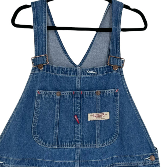 VTG Big Mac Mens Bib Overalls High Rise Adjustable Straps Size XXL Blue - Picture 2 of 12